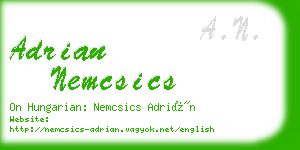 adrian nemcsics business card